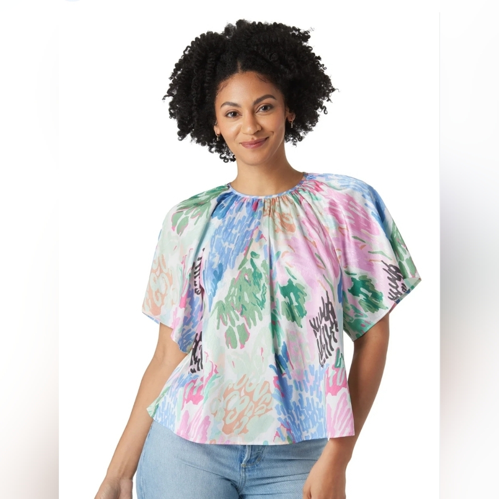 Crosby By Mollie Burch Brynn Too Womens Size S in Painted Garden NEW Nwt - Picture 1 of 6